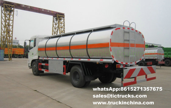 Dongfeng 4x2 Stainless Steel Ammonium Nitrate Solution Transport vehicle 50mm PUF Insulated
