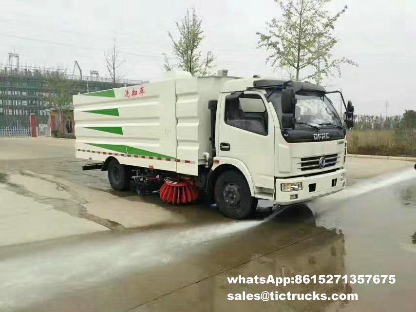 Dongfeng street cleaning truck vacuum street sweeper