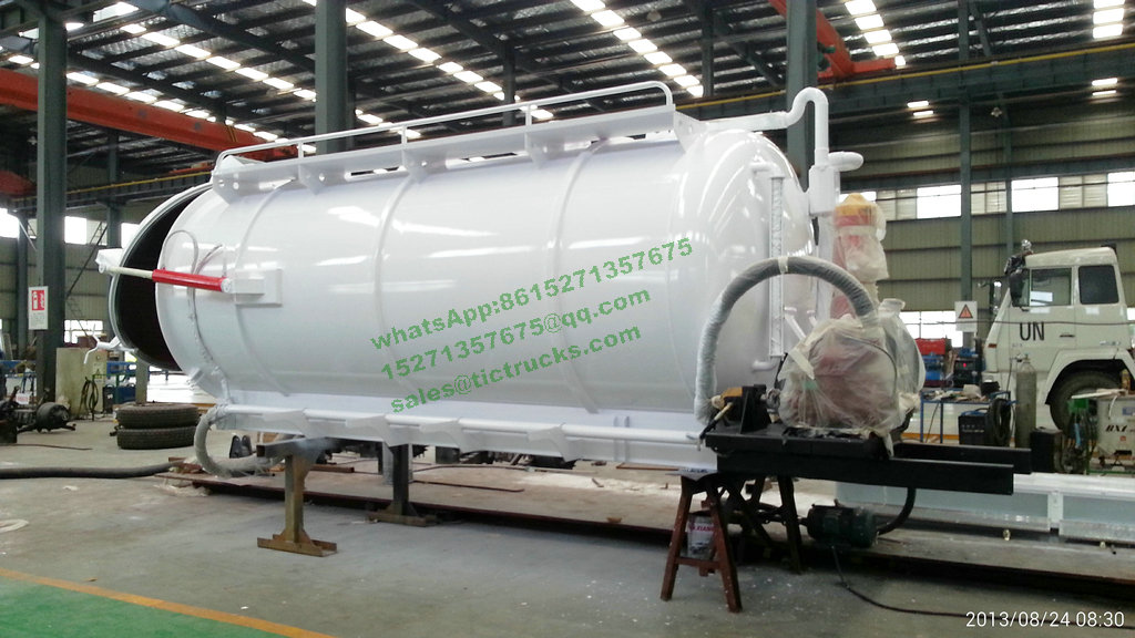 customized vacuum tank body 10cbm for Hongkong