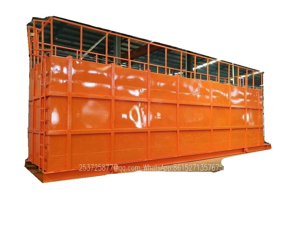 8sets skid mounted big Hydrochloric acid storage tank export price