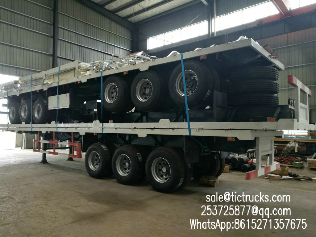 6sets 40ft container cargo trailer SKD for ship