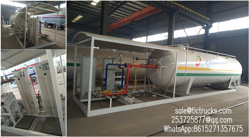 Mobile skid lpg gas station export to east africa