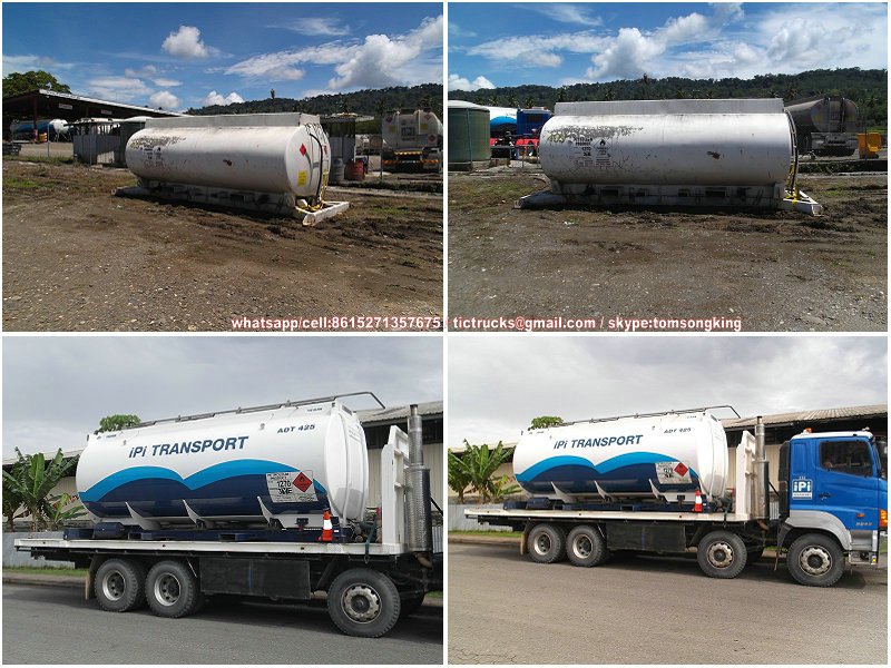 20ft Demountable Oil Tanker body Featuring diagram