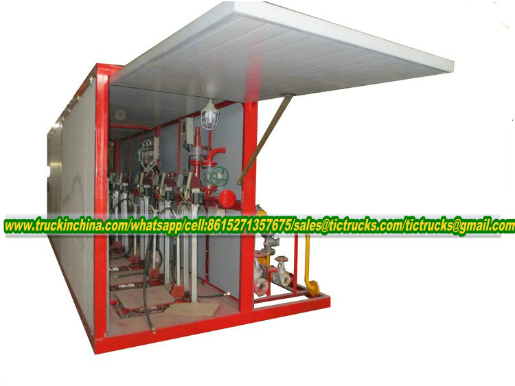  20MT Skid Mounted LPG Filling Stations 50000Liters 6Sets LPG Filling Weight Scales 