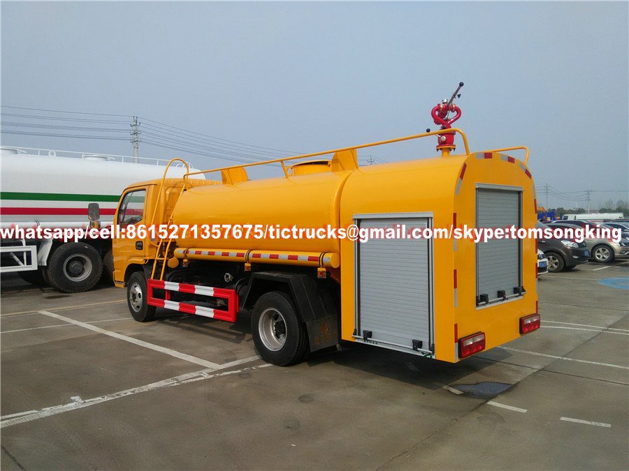 Dongfeng 3cbm Euro5 water fire fighting truck, water fire engine for sale