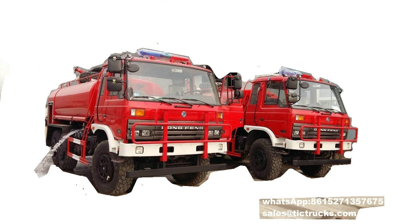Dongfeng 6*6 fire truck for sale 153cab