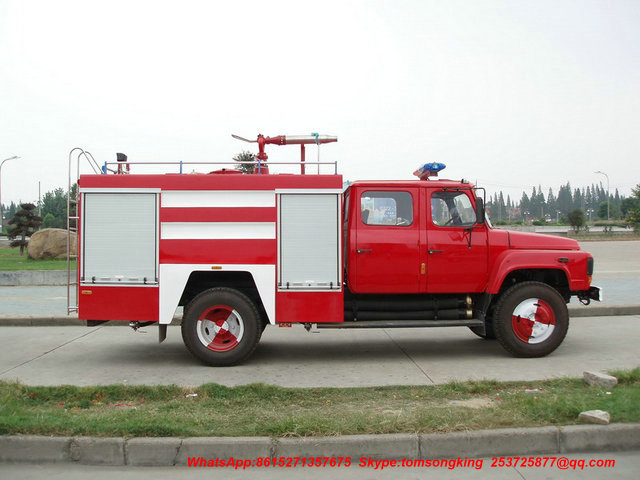 Dong Run Water Foam Fire Truck 4x4 All Wheel Drive 3500 Liters 