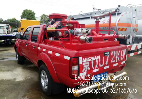 Customizing nissan pickup fire truck photos