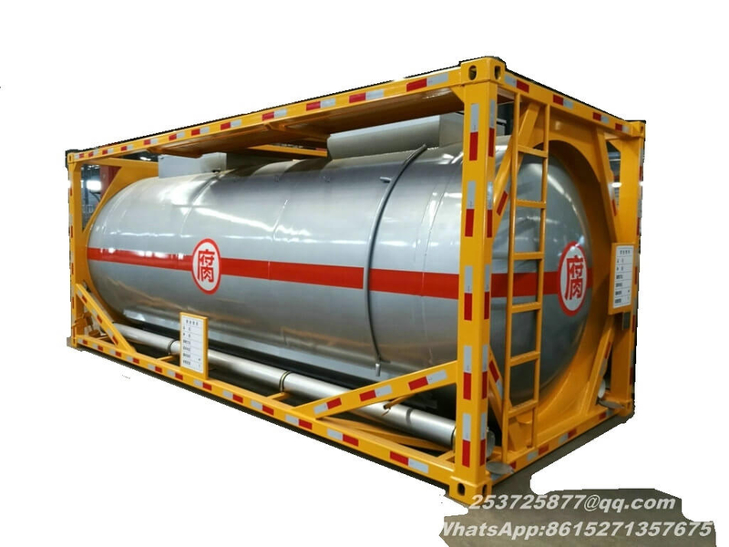 Yellow Phosphorus tank Container 20ft stainless steel with Heating Insulated System 