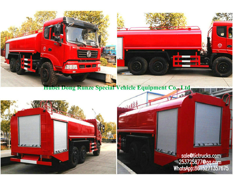 Dongfeng kingrun T260 cab 6x6 forest fire truck export afica price 