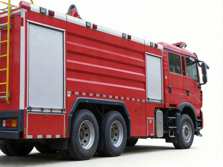 HOWO Fire Engine Rescue Truck 9000L Water + 3000L Foam 