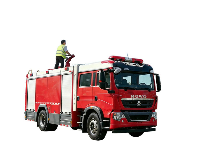HOWO 5000 Liters Water Rescue Fire Truck