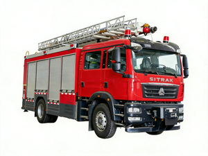 SITRAK HOWO 18M Ladder Fire Engine Trucks 2500L Water + 600L Foam 
