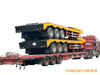 13M 60- 80 Tons Lowboy Trailer With 30T Winch 4pcs Container Locks 