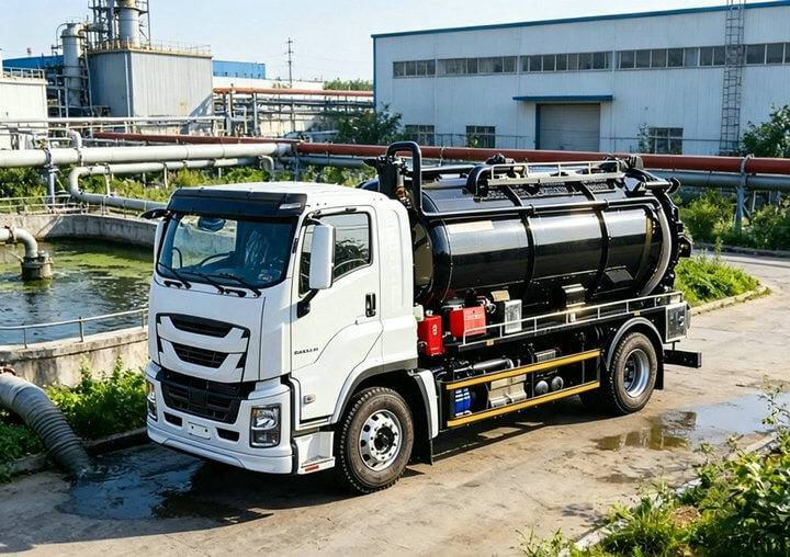 ISUZU Sewer Combination Jetting Vacuum Tanker Truck 10T (33) ISUZU Sewer Combination Jetting Vacuum Tanker Truck 10T (33)