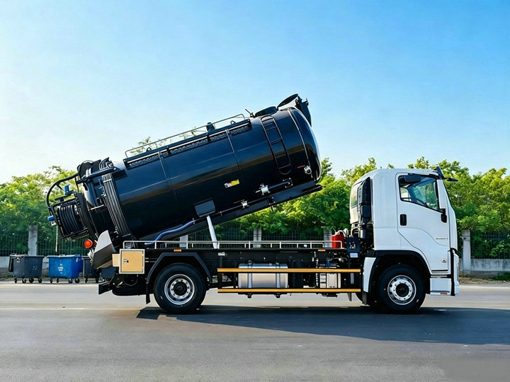 ISUZU Sewer Combination Jetting Vacuum Tanker Truck 10T (19) ISUZU Sewer Combination Jetting Vacuum Tanker Truck 10T (19)