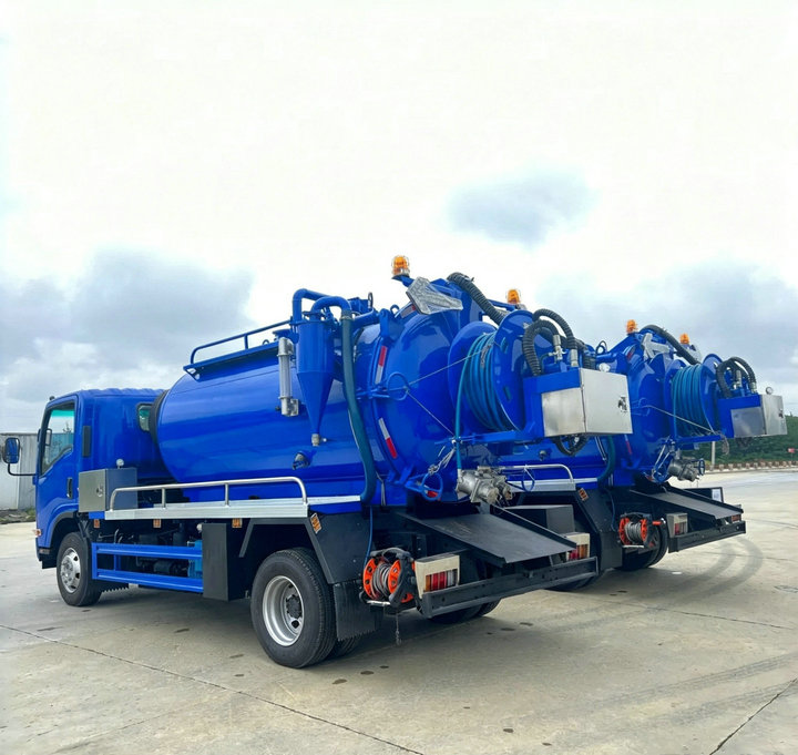 ISUZU Combination Jetting Vacuum Tanker Truck (9)