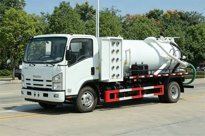 700P 7000L Isuzu Waste Water Suction Sewage Truck with Battioni Pump MEC6500P
