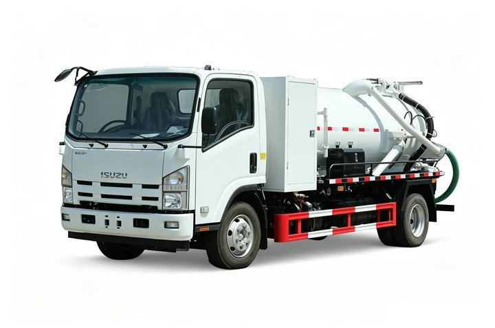700P 7000L Isuzu Waste Water Suction Sewage Truck with Battioni Pump MEC6500P