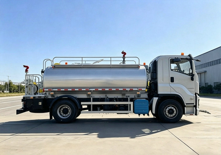 ISUZU 15KL Stainless steel Potable Water Bowser Truck (5) ISUZU 15KL Stainless steel Potable Water Bowser Truck (5)
