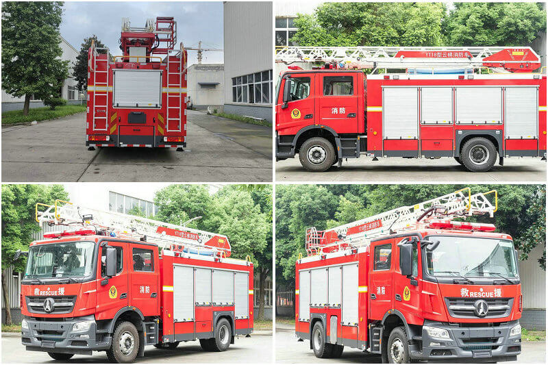 Beiben 18m Aerial Ladder Rescue Fire Truck (3)