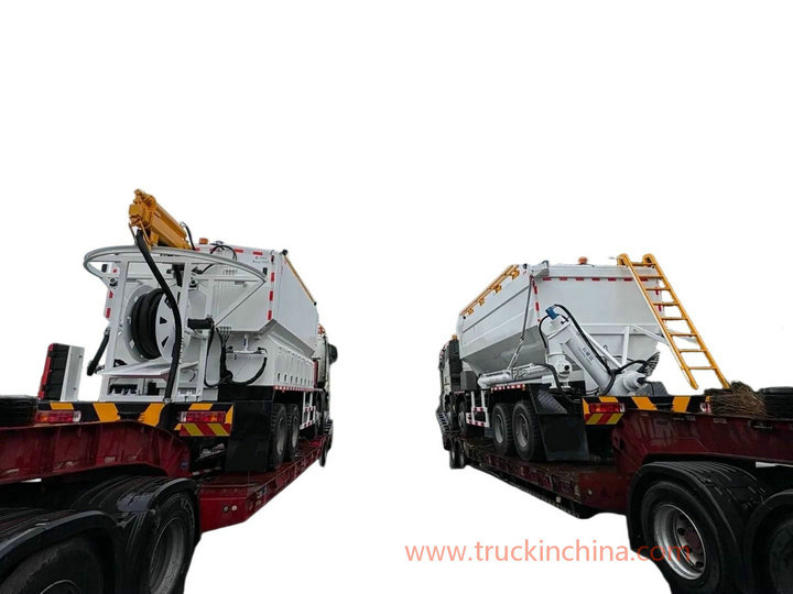 FAW 17T -20T Mixed And Charging Mining Blasting Bulk ANFO Explosives Truck