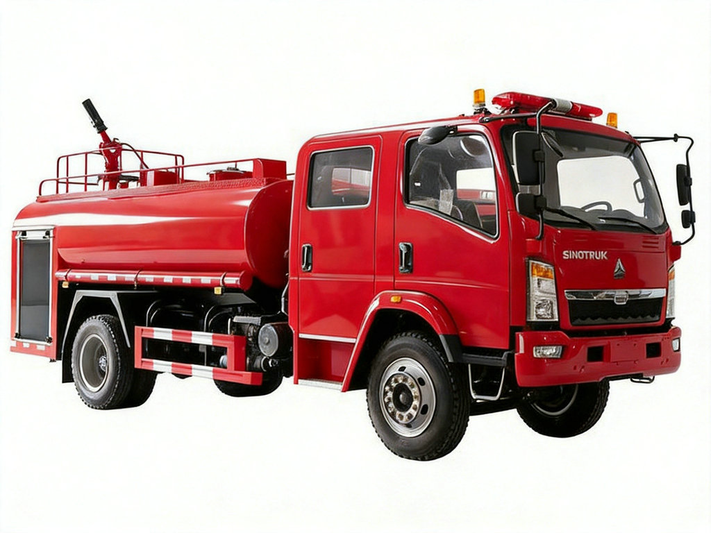 HOWO 4x2 Water Tanker Fire Truck 5000L