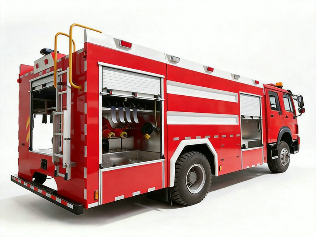SINOTRUK HOWO 4x2 Foam Fire Fighting Truck 6000L Water + 2000L Foam 