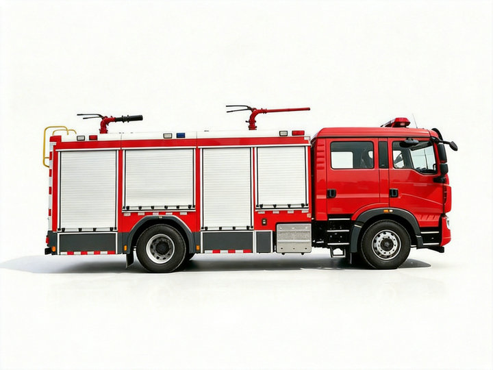 HOWO 4 Tons Dry Powder Emergency Fire Fighting Truck 
