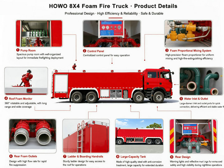 HOWO Emergency Fire Fighting Truck (7)