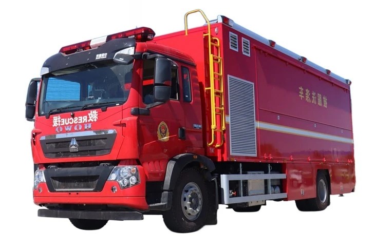HOWO Fire Rescue Mobile Laundry Truck