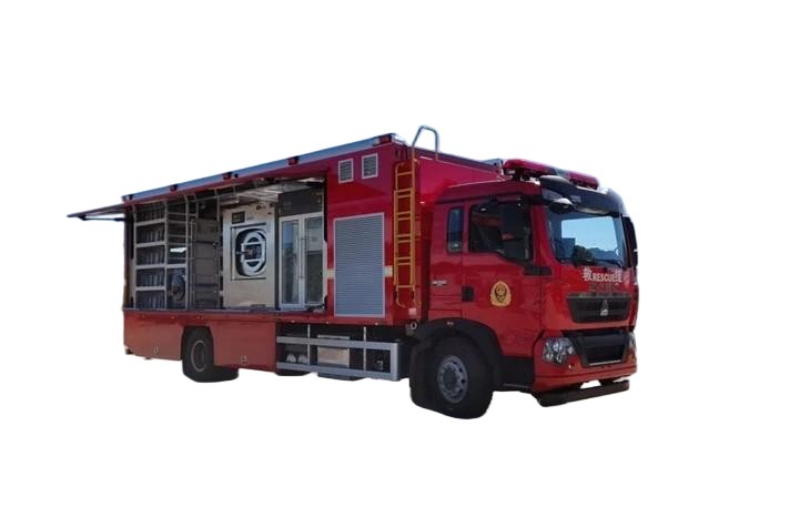 HOWO Fire Rescue Mobile Laundry Truck