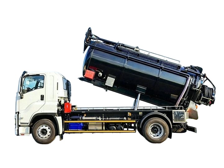 ISUZU FVR Combination Jetting Vacuum Tanker Truck 10m3 Sewage and 3m3 Clean Water 