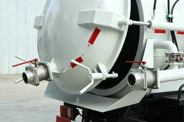 Isuzu NKR Vacuum Suction Truck 3KL Cesspit Tank Truck (7)
