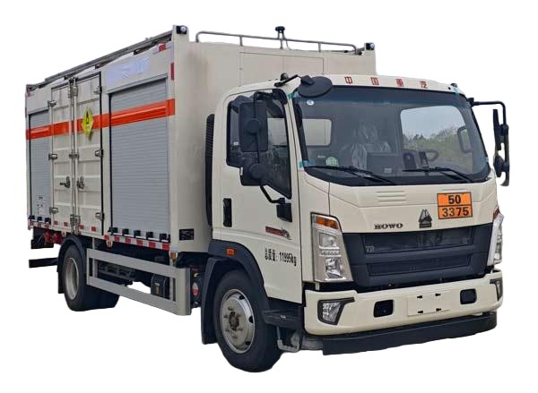 HOWO 3.5T Onsite Blend Mixing Charging Emulsion ANFO Explosives Bulk Truck 