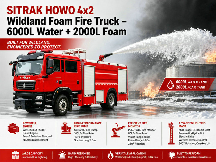 SITRAK HOWO 8T Fire Truck (17)