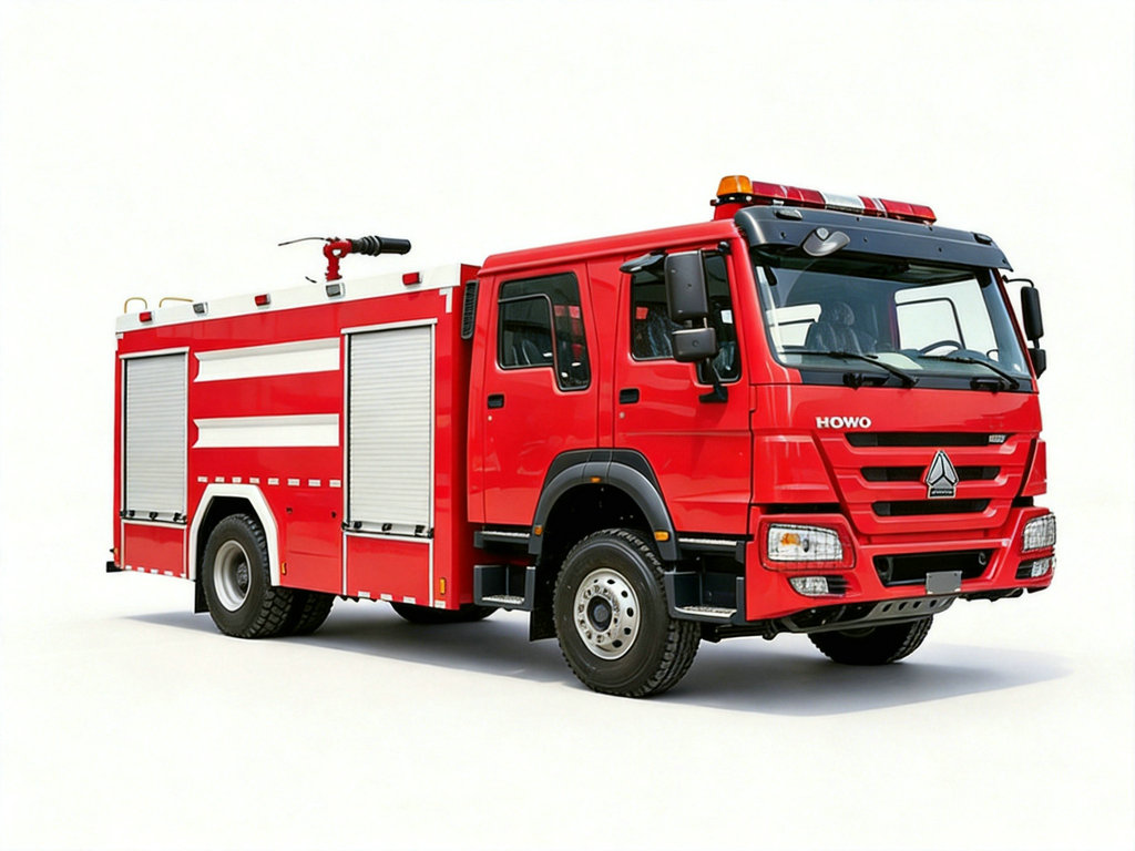 SINOTRUK HOWO 4x2 Foam Fire Fighting Truck 6000L Water + 2000L Foam 
