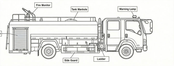 HOWO Emergency Fire Fighting Truck (10)