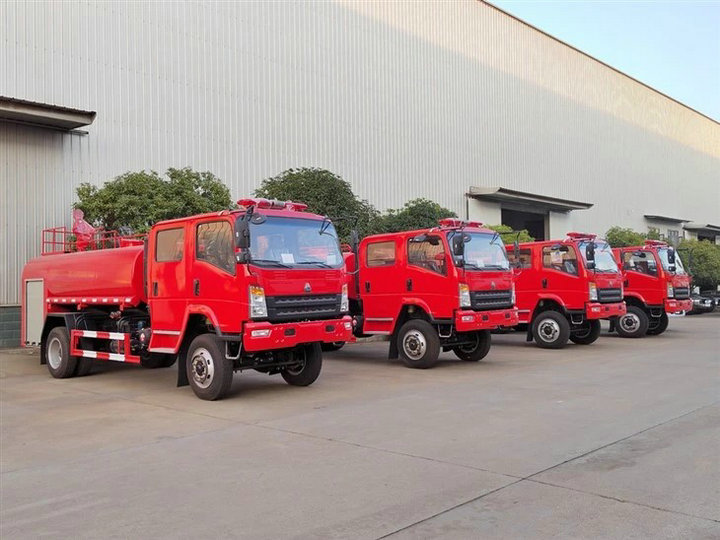 HOWO 4x4 Tanker Fire Truck (14)