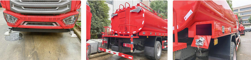 Howo 7000L water tanker fire truck (11)