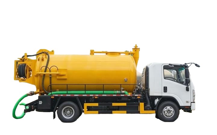 Isuzu High Pressure Jetting Combined Vacuum Tanker Truck 4KL Sewage+3KL Clean Water 