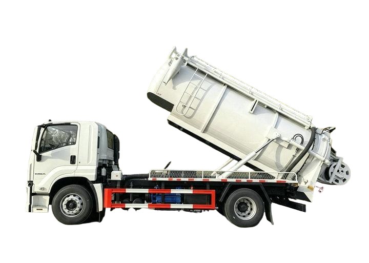 Isuzu Combination Sewer Vaccum Jetter Truck Flushing Cleaning 6000L Sewage+4000L Clean Water 