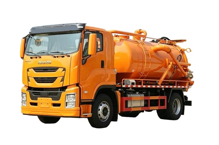  ISUZU FVR Combination Sewer Jet Vacuum Truck 6000L Sewage+2500L Clean Water 