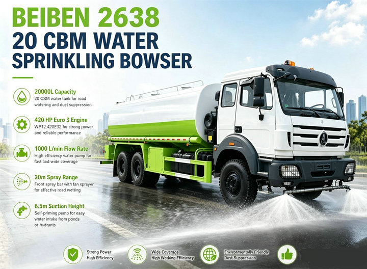 Beiben 20 CBM Water Sprinkler Tanker Truck (2) Beiben 20 CBM Water Sprinkler Tanker Truck (2)