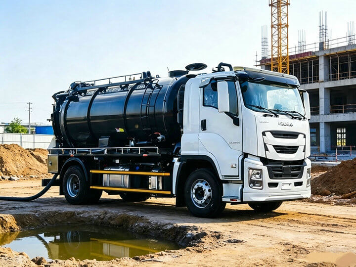 ISUZU Sewer Combination Jetting Vacuum Tanker Truck 10T (32) ISUZU Sewer Combination Jetting Vacuum Tanker Truck 10T (32)