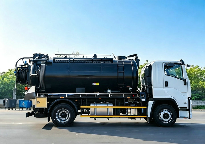 ISUZU Sewer Combination Jetting Vacuum Tanker Truck 10T (21) ISUZU Sewer Combination Jetting Vacuum Tanker Truck 10T (21)