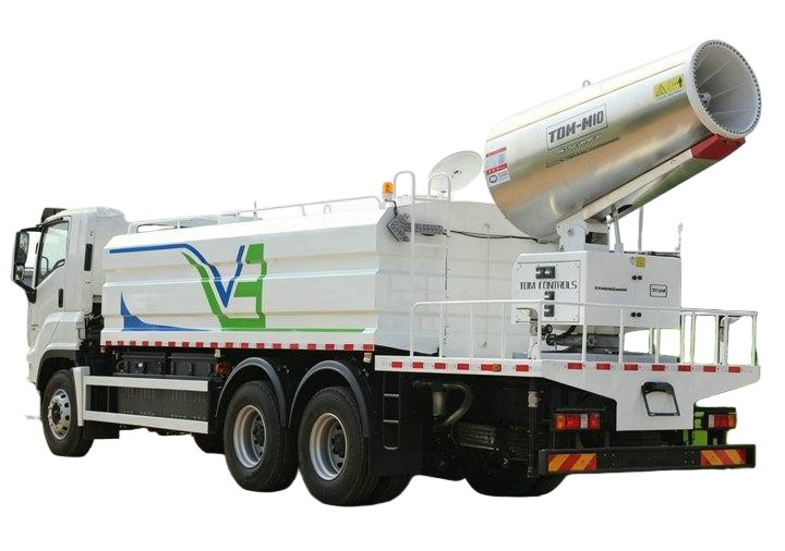 ISUZU GIGA Dust Control Water Tanker Mounted Dust Suppression Electric Water Cannon Fogging 100m 