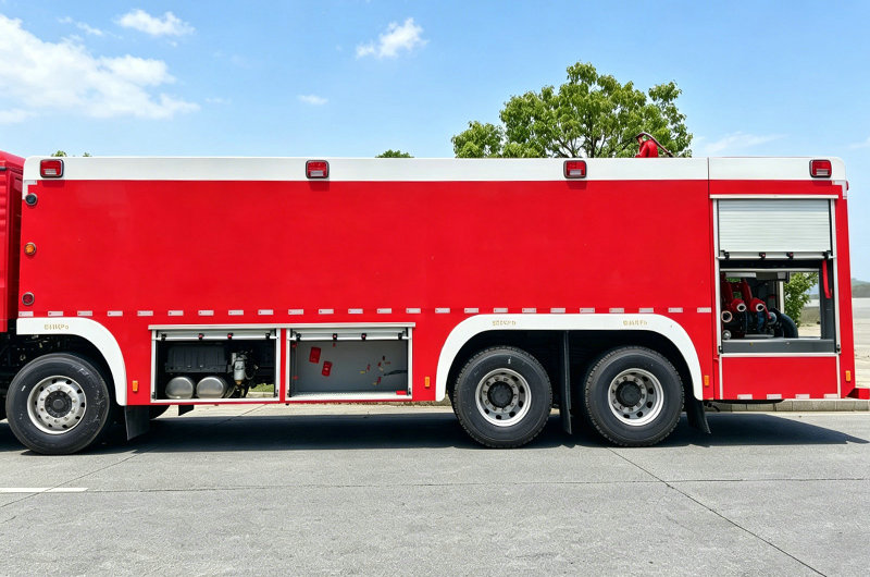 HOWO TX Fire Tender With CB10120 Fire Pump (12)