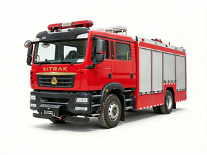 HOWO SITRAK Emergency Lighting Rescue Fire Truck 4500L Water + 1600L Foam 