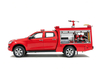  ISUZU AWD 4x4 Drive Emergency Fire Pickup Attack Fire Truck 600L Water + 200L Foam